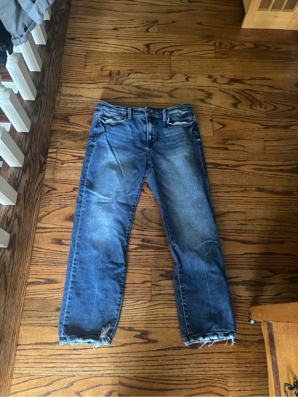 Flying Monkey Women's Blue Straight Leg Jeans